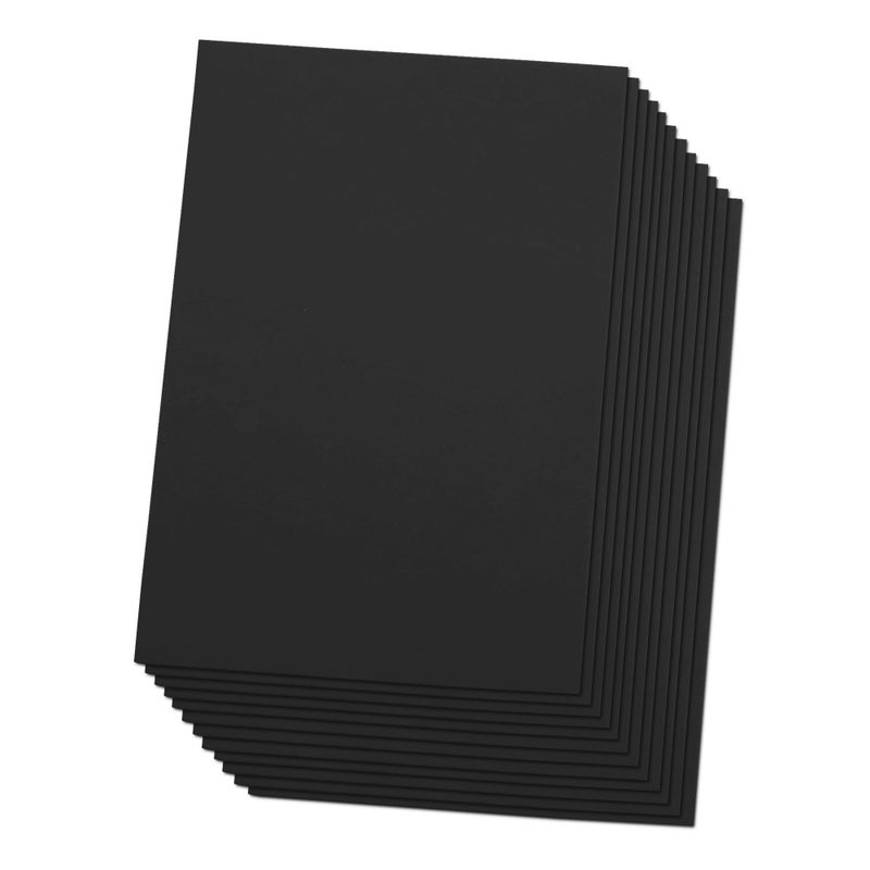 Ader Products Black Eva Foam Sheets, 12 Pack, 2mm Thick, 6 x 9 Inch, Handicraft Foam Paper for Arts and Crafts, by Ader Products - Image 1